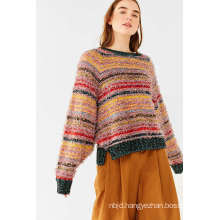 Colorful Nadine Sleeve Lace-up Sweater